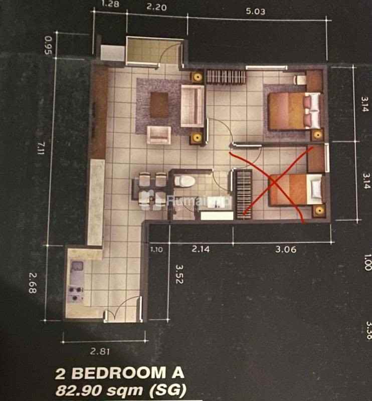 disewakan apartemen cbd bintaro sektor 7