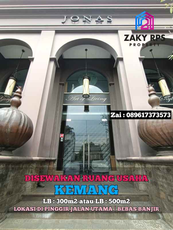 disewakan ruko gudang kantor kemang