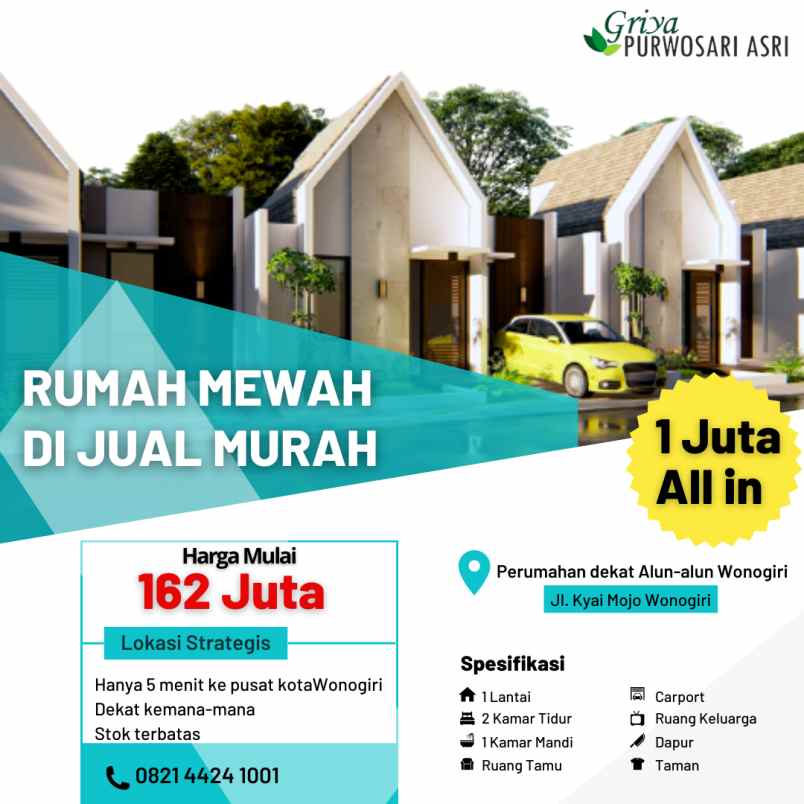 jual rumah promoo area wonogiri