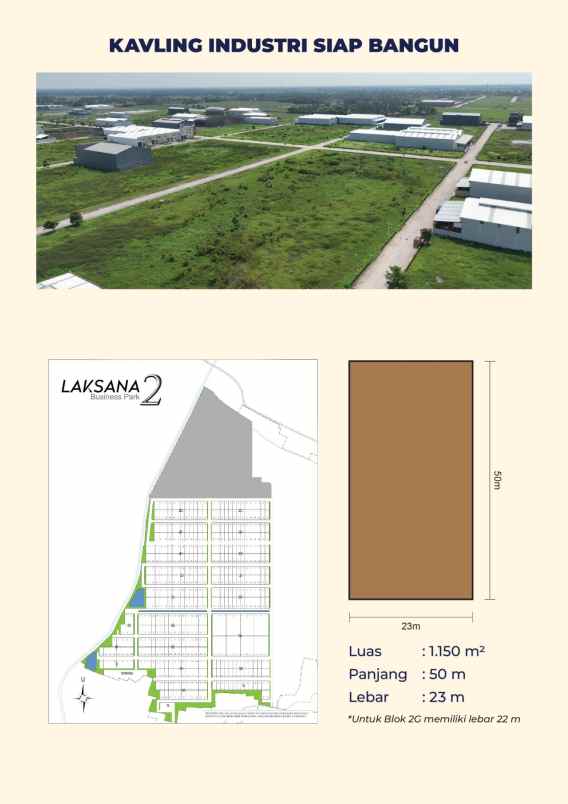 kavling di laksana business park pakuhaji tangerang