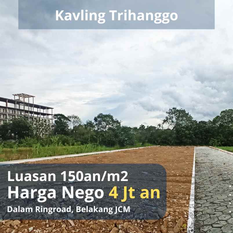 kavling trihanggo jogja belakang jcm