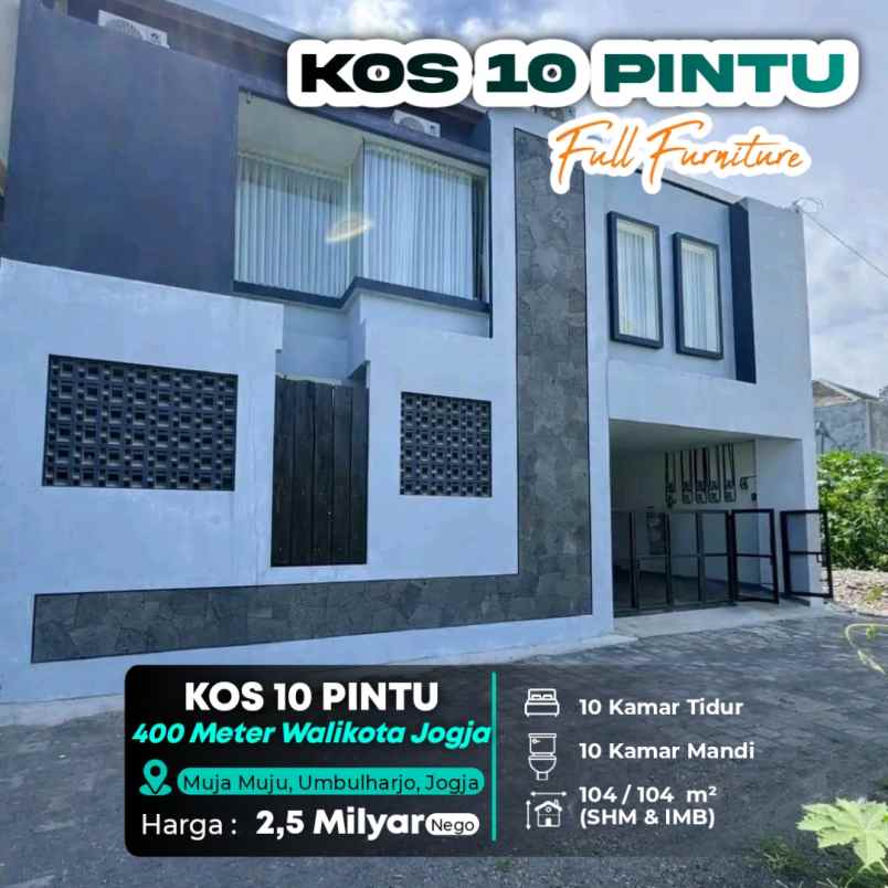 kos eksklusif 10 kamar furniture umbulharjo kota jogja