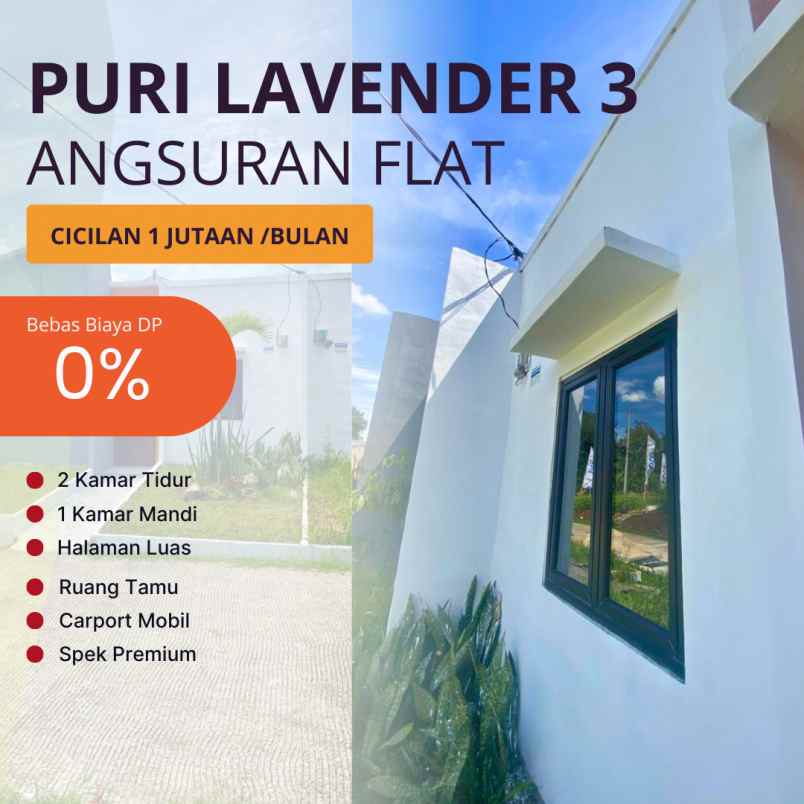 kpr 1 jutaan flat sampai lunas puri lavender 3 bogor