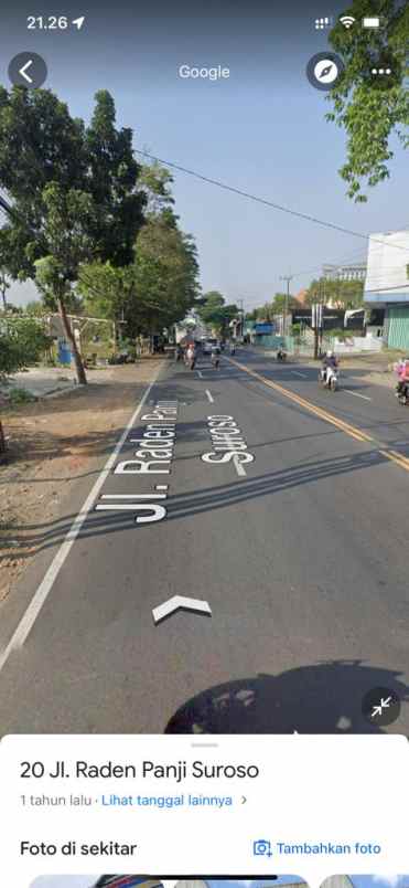 lahan komersial poros jalan raya dekat araya