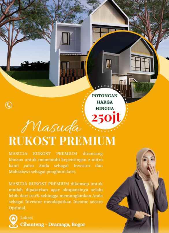 masuda rukost premium dekat kampus ipb bogor