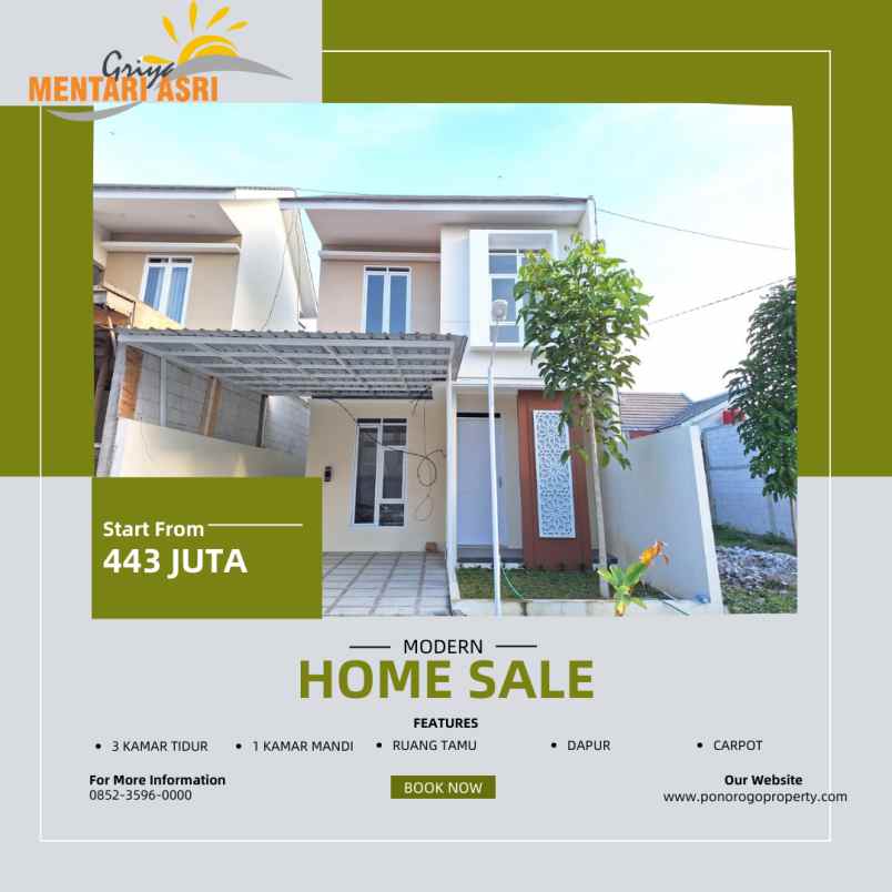 promo eksklusif rumah ngawi kota tanpa dp