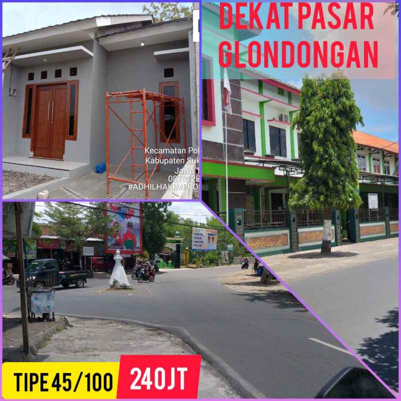 promo rumah dekat pasar glondongan polokarto