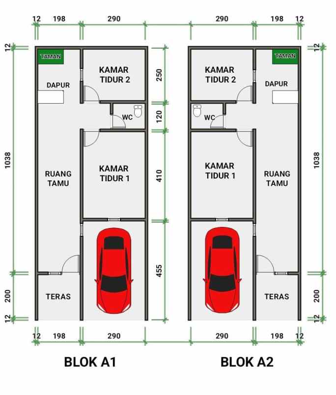 rumah 1lantai 600 jutaan bambu apus jakarta timur