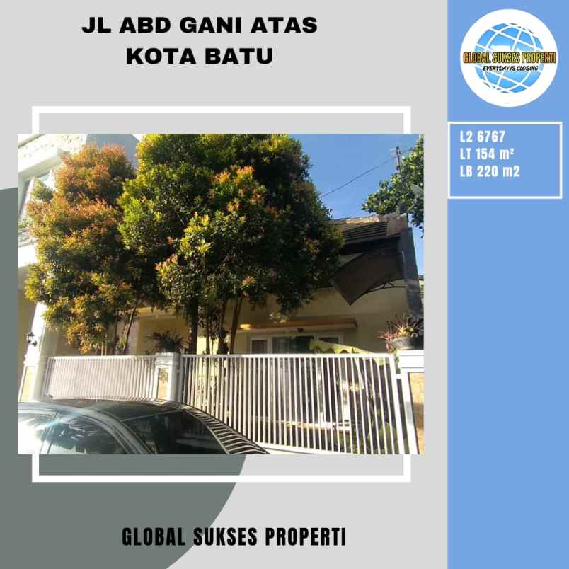 rumah 2 lantai full furnished strategis di kota batu