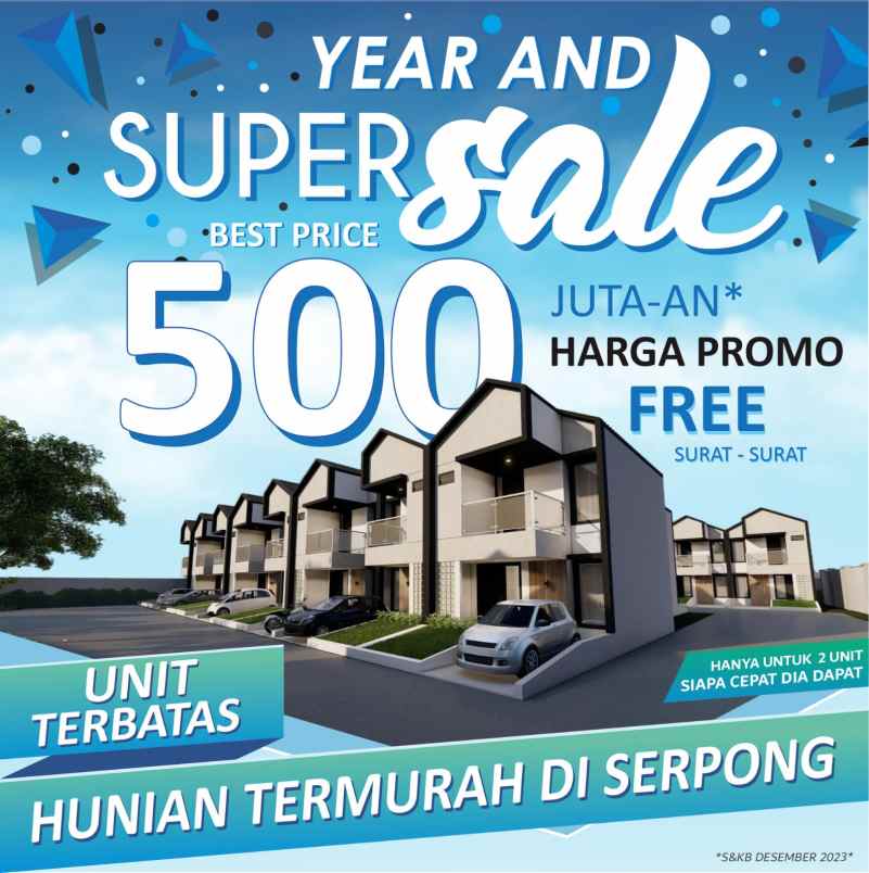 rumah 500 jutaan dekat mall paradise walk serpong