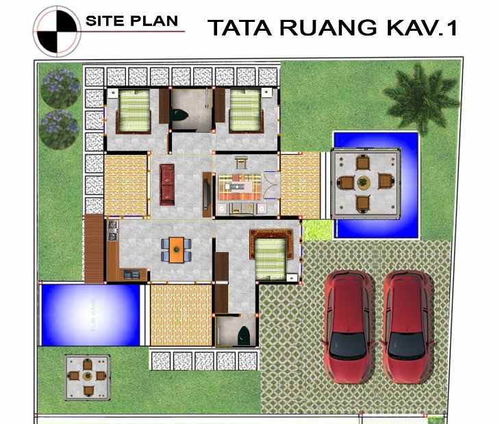 rumah besar mewah tanah luas di tempel sleman