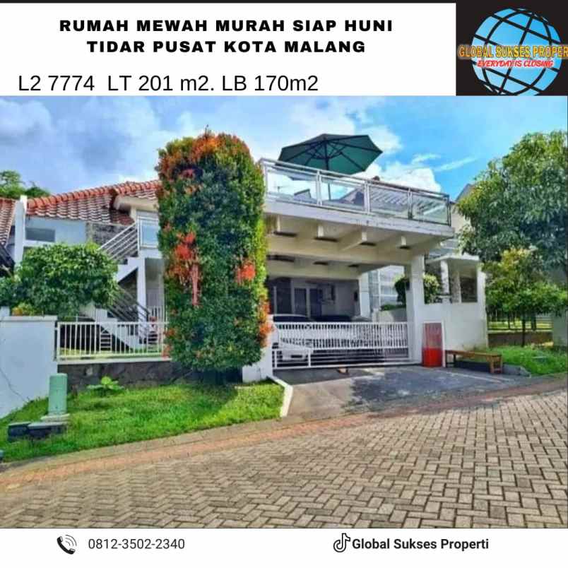 rumah cantik super strategis siap huni di tidar malang