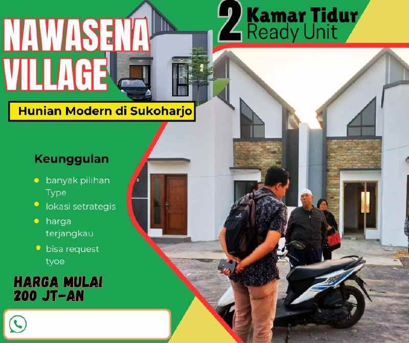 rumah cluster scandinavian cantik menawan di sukoharjo