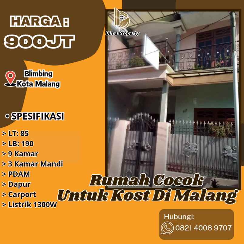 rumah cocok untuk kost di malang