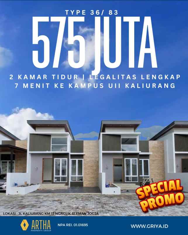 rumah dijual jogja kaliurang km 13 kampus uii sleman