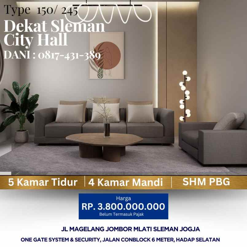 rumah dijual jogja mlati jombor dekat jcm sch hyatt