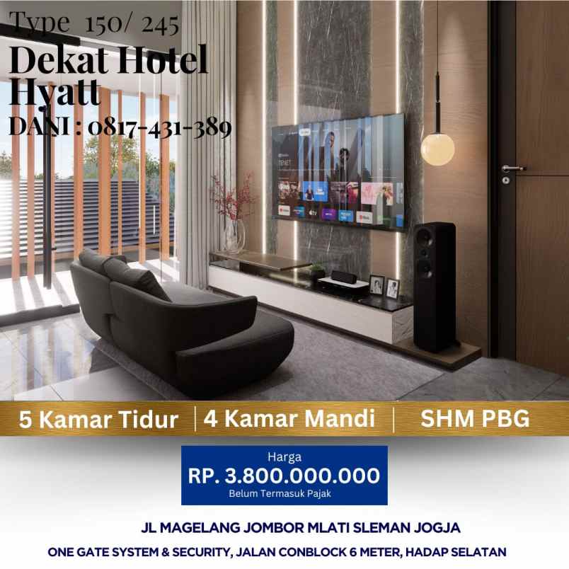 rumah dijual jogja mlati jombor dekat jcm sch hyatt