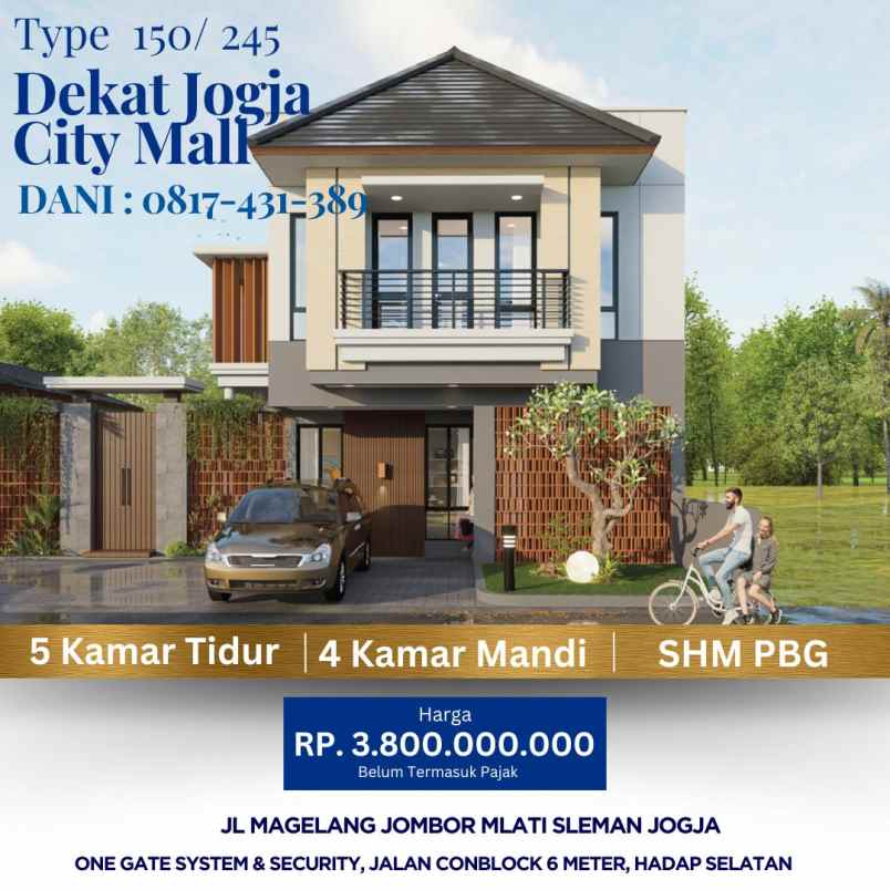 rumah dijual jogja mlati jombor dekat jcm sch hyatt