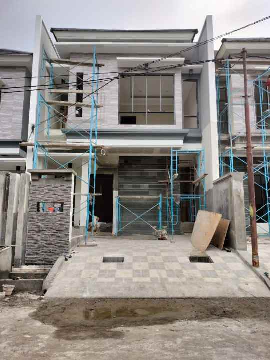 rumah kertajaya indah mewah dua lantai baru gress