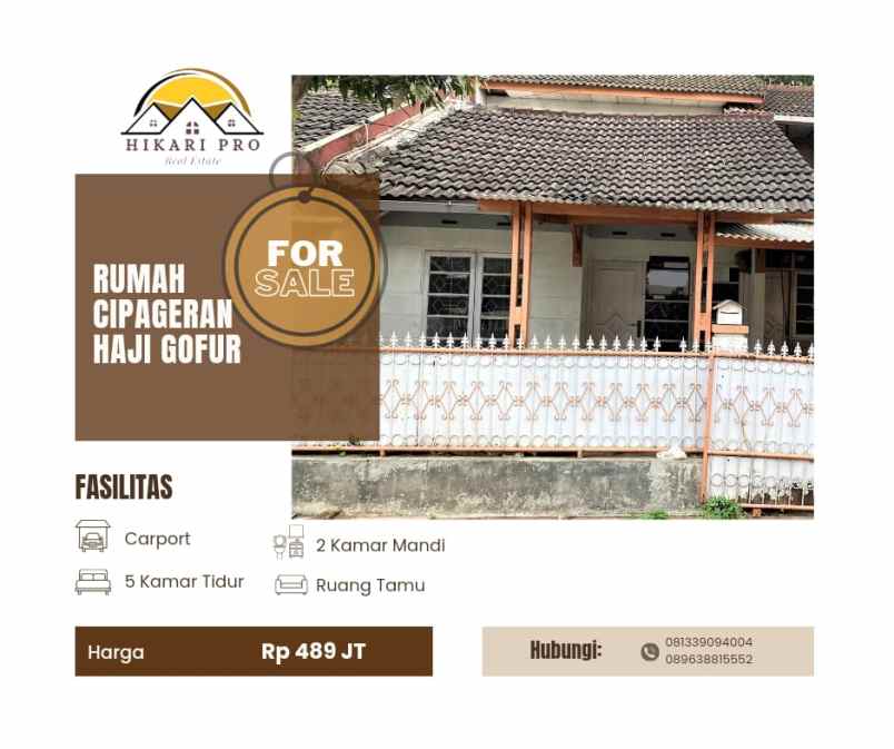 rumah luas murah cipageran haji gofur