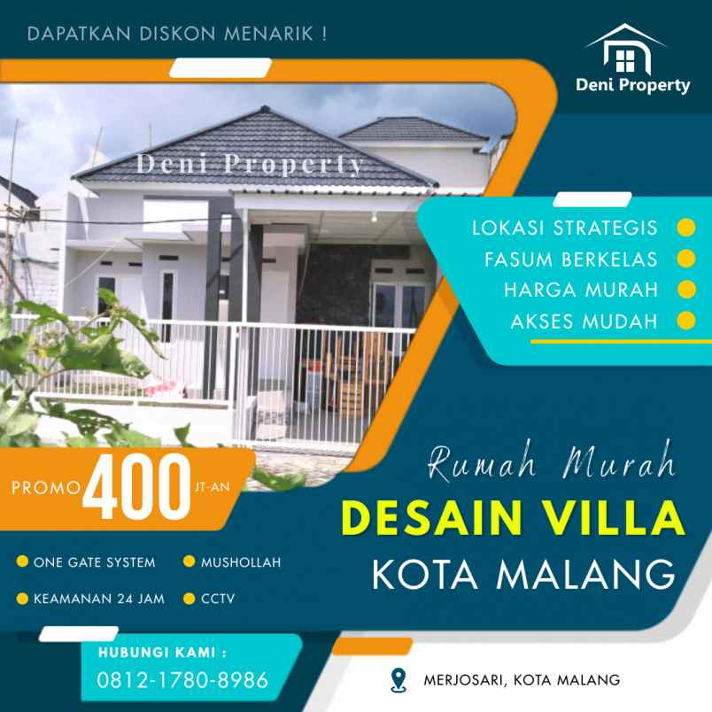 rumah merjosari kota malang