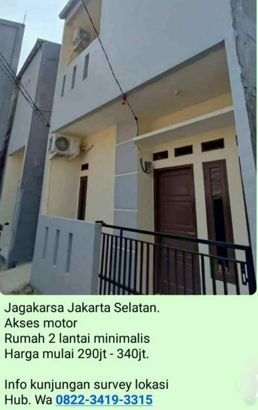 rumah minimalis srengseng sawah jakarta selatan