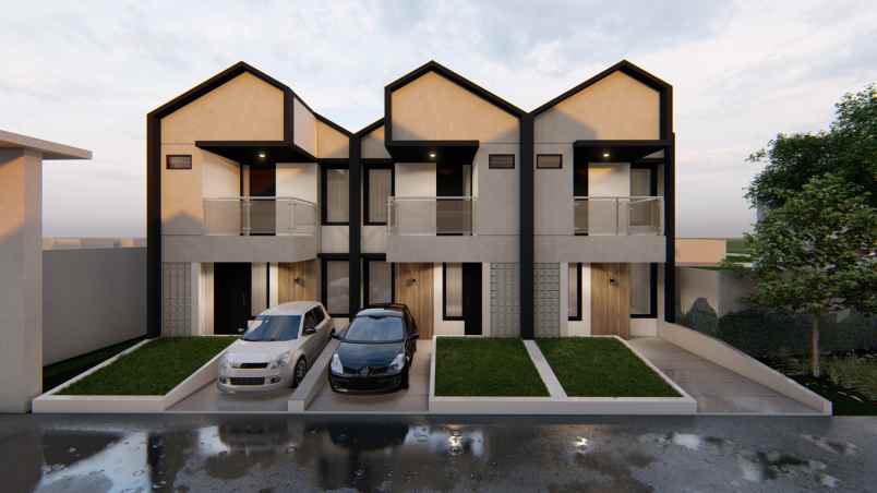 rumah moderen 2 lantai uniqo cluster serpong