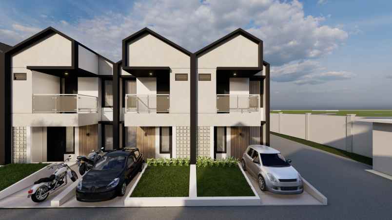 rumah moderen 2 lantai uniqo cluster serpong