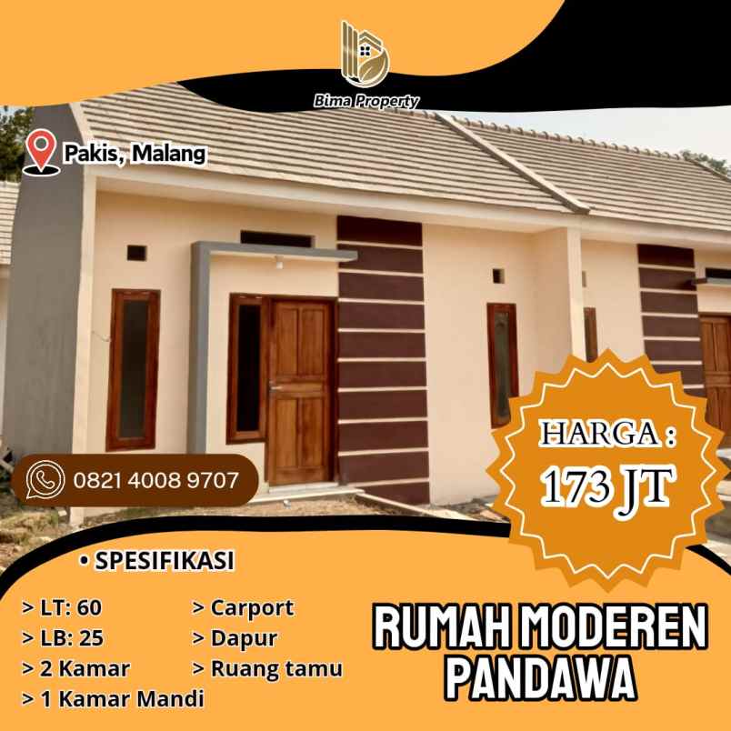 rumah moderen pandawa dengan lingkungan nyaman