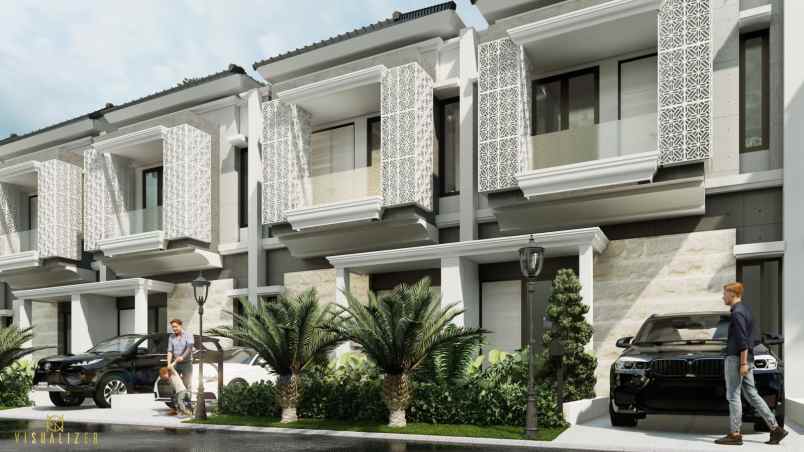 rumah modern 2 lantai di sukun