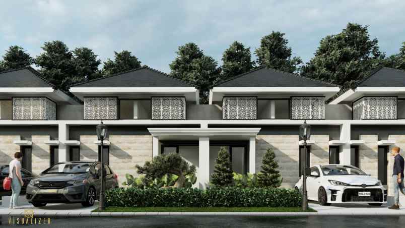 rumah modern 2 lantai di sukun