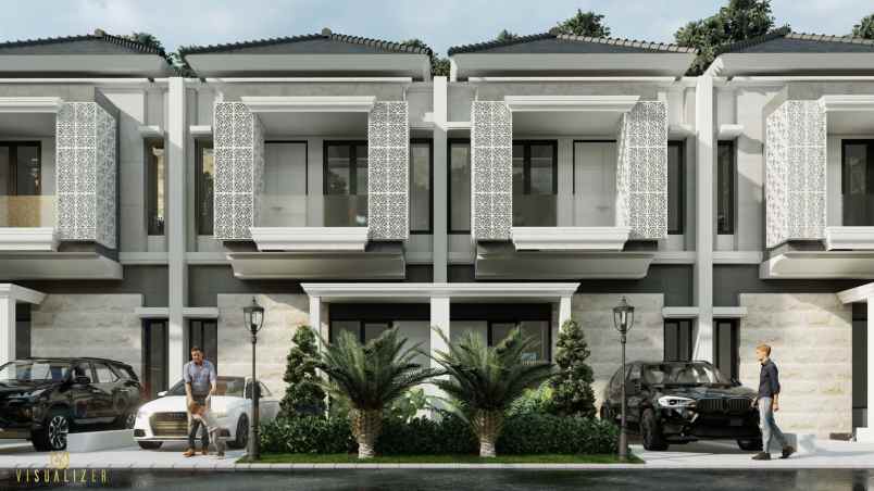 rumah modern 2 lantai di sukun