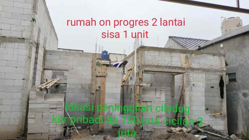 rumah on progres 2 lantai bisa kpr pribadi