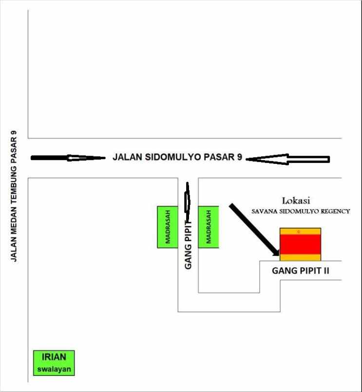 rumah ready dekat sekola dipasar 9 tembung