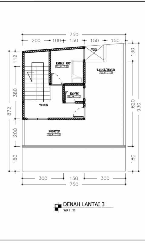 rumah rooftop di kebagusan jagakarsa jakarta selatan