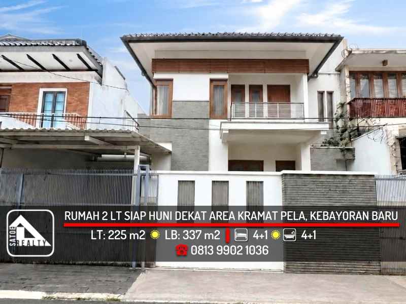 rumah siap huni dekat area kramat pela kebayoran baru