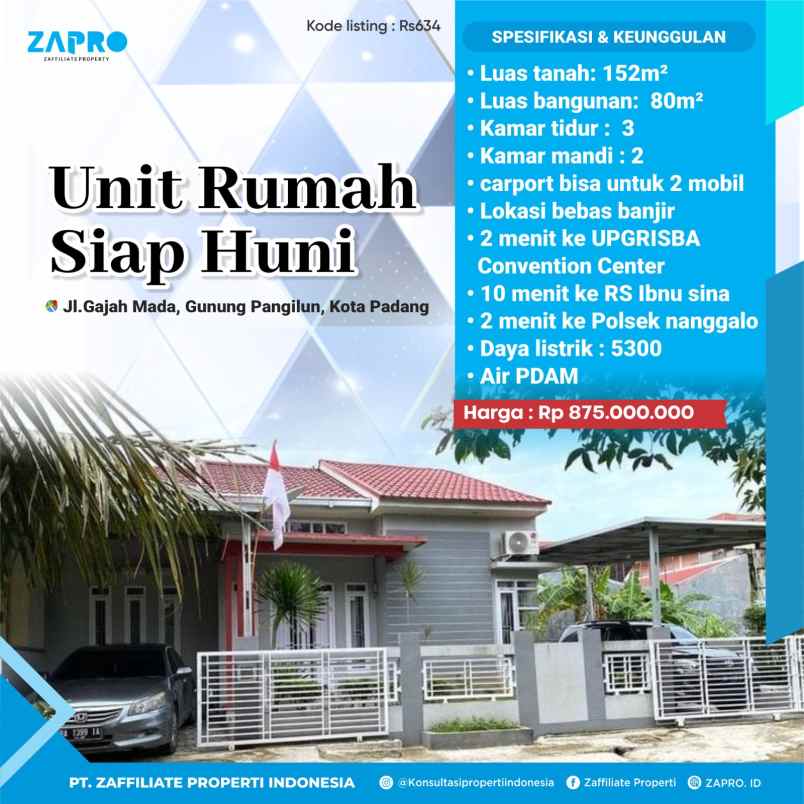 rumah siap huni di gunung pangilum