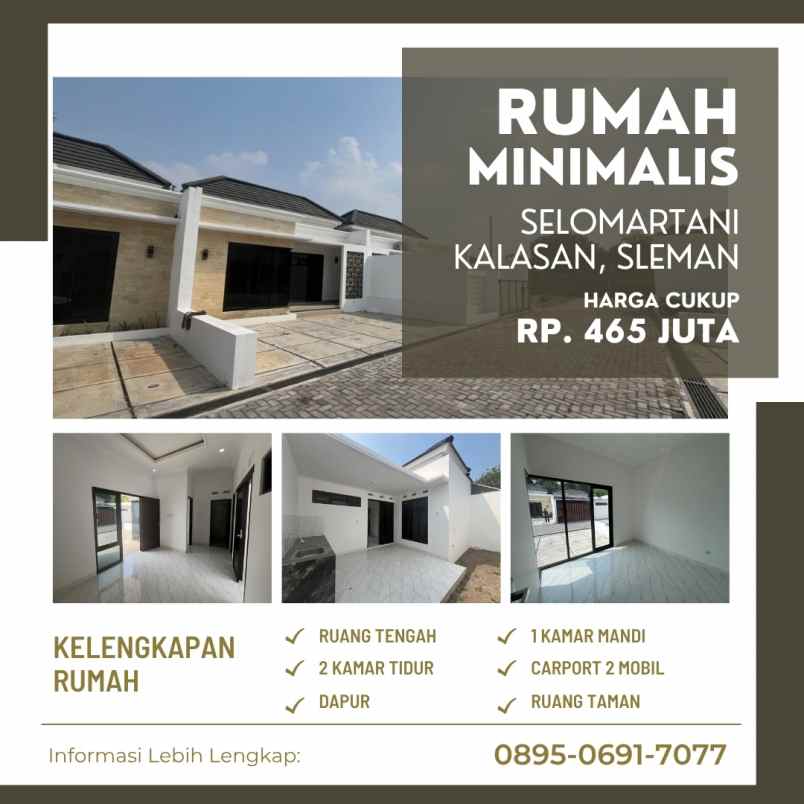 rumah siap huni di selomartani kalasan sleman