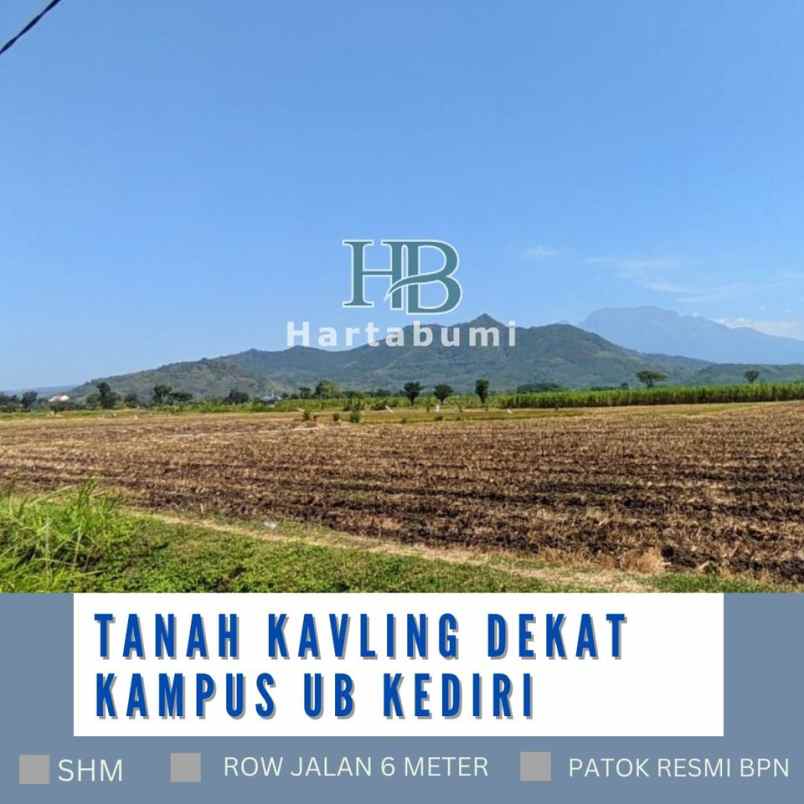 tanah kavling kediri dekat rsm dahlan shm pekarangan