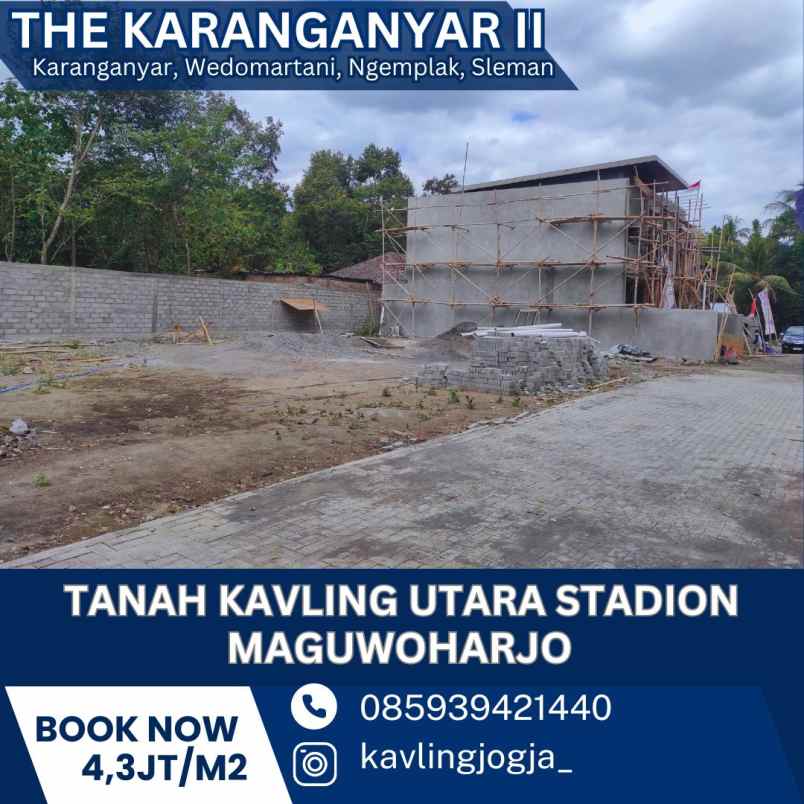 tanah kavling premium di utara sd model sleman