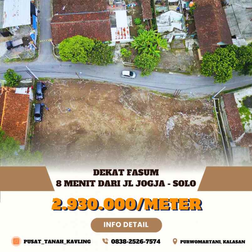 tanah kavling strategis dekat jl jogja solo