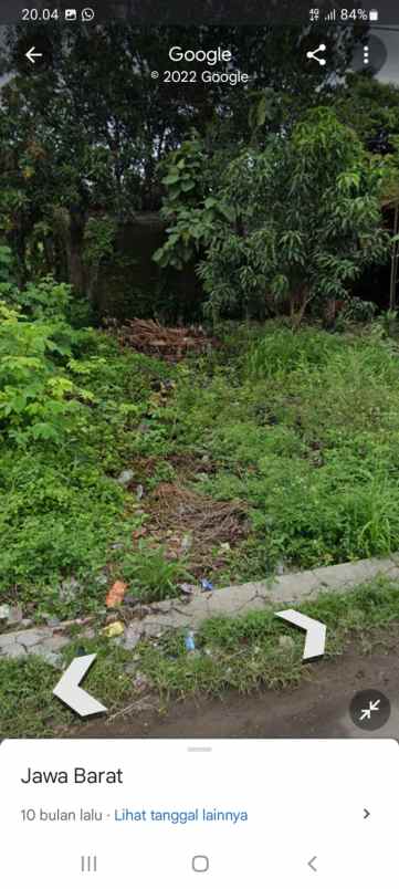 tanah kebun rata pinggir jl desa