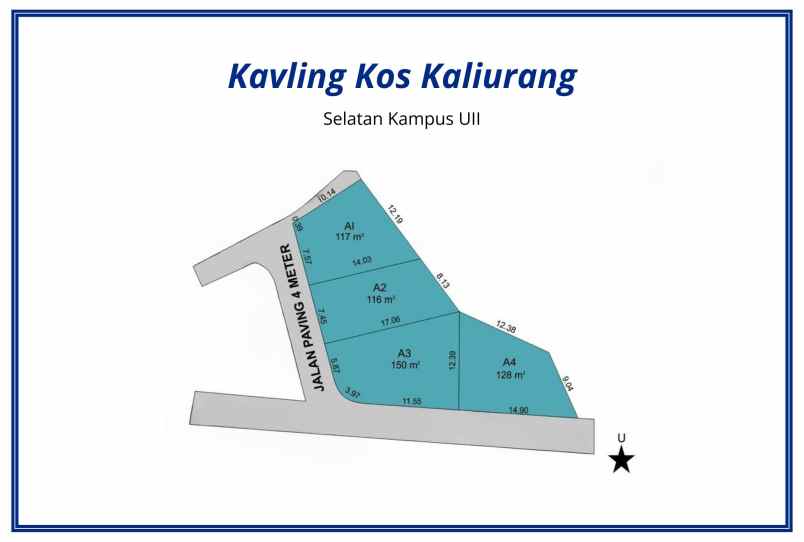 tanah kost uii kaliurang 400 jt an siap bangun