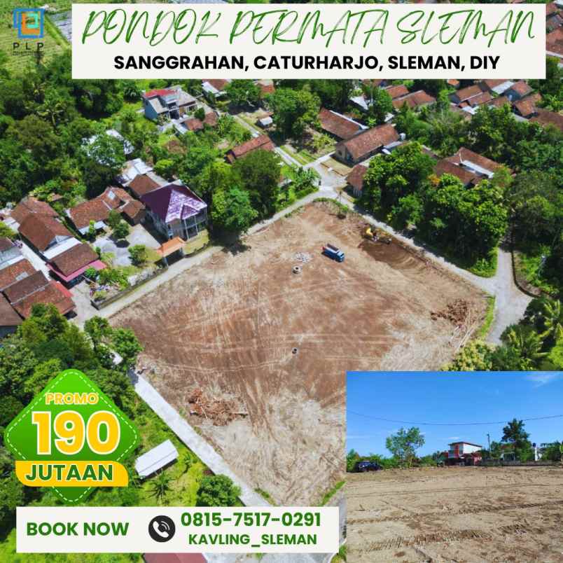 tanah promo di barat rsud sleman 190 jutaan