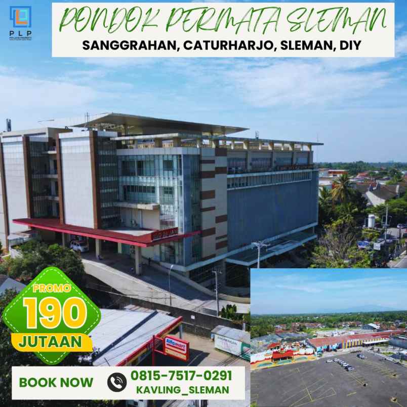 tanah promo di barat rsud sleman 190 jutaan