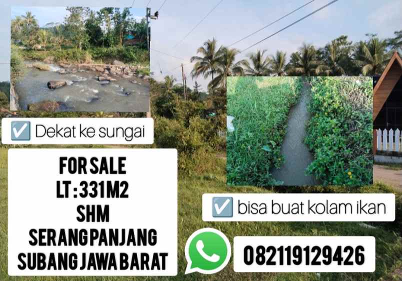 tanah subur air dekat sungai subang jawa barat