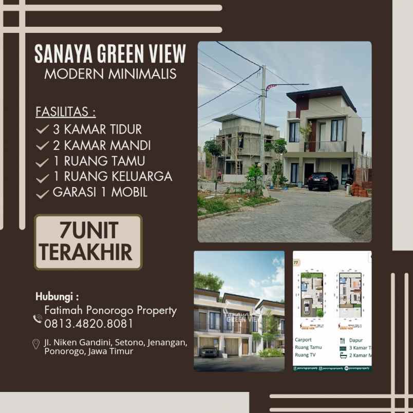 terlaris di kelasnya rumah syariah 2 lantai ponorogo