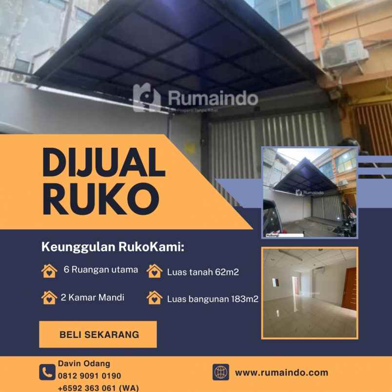 ual ruko permata boulevard 2 5 lantai 183m2