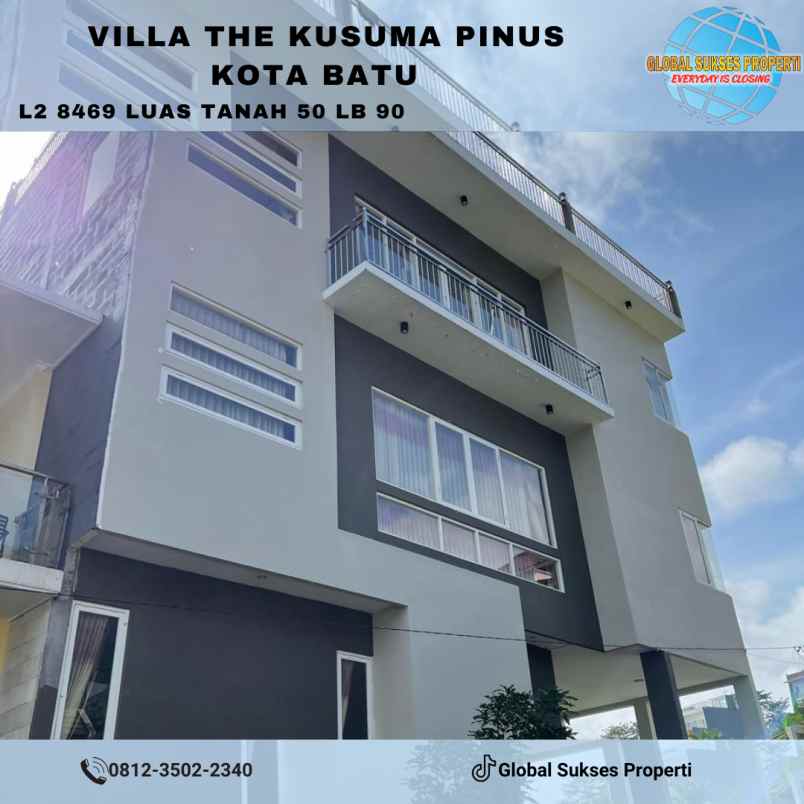 villa mewah 4 lantai di kusuma pinus kota batu