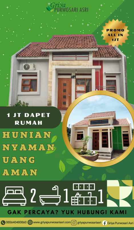 1 juta dapet rumah di wonogiri yakin gamau